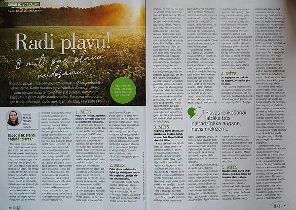 Par pļavu izveidošanu. Žurnāls "Ieva", 17.06.2026.